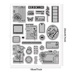 Rubber Clear Stamps&nbsp;DIY-WH0251-009