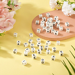 50Pcs 5 Styles Glazed Porcelain Beads&nbsp;PORC-TA0001-35