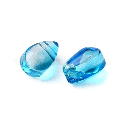 ガラスビーズ  ティアドロップ  ミックスカラー  6x4x4mm  穴：1mm&nbsp;GLAA-D303-02