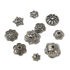 200Pcs 10 Styles Zinc Alloy Bead Caps&nbsp;FIND-CJ0004-70