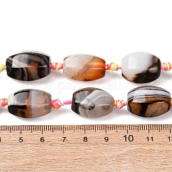 Natural Banded Agate Beads Strands&nbsp;G-F825-D01-01