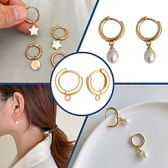 16Pcs Brass Earring Findings&nbsp;KK-ME0002-50