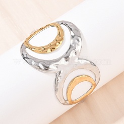 304 Stainless Steel Cuff Bangles for Women&nbsp;BJEW-G757-06GP