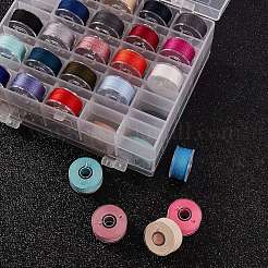 裁縫用具セット  1箱402ポリエステルミシン糸を含む  1袋の鉄のミシン針  1セットの鉄の針  ミックスカラー  0.1mm&nbsp;TOOL-SZ0001-24
