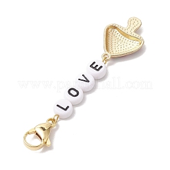 Mushroom Alloy Enamel Pendant Decoration&nbsp;HJEW-JM02004