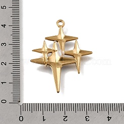 304ステンレスペンダント  エナメル  スターのチャーム  18KGP本金メッキ  イオンプレーティング（ip）  ホワイト  38.5x30x3mm  穴：2mm&nbsp;STAS-N108-90G-01