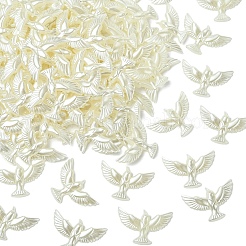 ABSプラスチックペンダント200個  雁  ベージュ  23x35mm  穴：1.69mm&nbsp;KY-YW0002-20