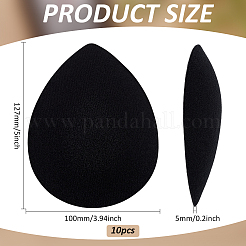 10Pcs EVA Cloth Teardrop Fascinator Hat Base for Millinery&nbsp;AJEW-FG0004-53A