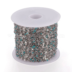 Handmade 304 Stainless Steel Dapped Chains&nbsp;CHS-D026-16H-P