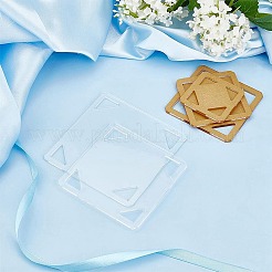アクリルゲージ測定定規ツール  透明  5.1~10.2x5.1~10.2x0.3cm  5個/ st&nbsp;TOOL-WH0128-13