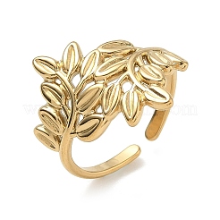 304 Stainless Steel Cuff Open Rings for Women&nbsp;RJEW-L341-02D-G
