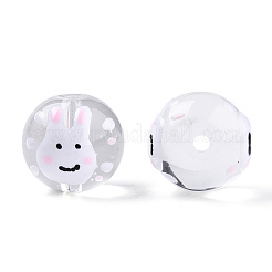 Transparent Glass with Enamel Beads&nbsp;LAMP-T011-34B