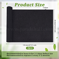 活性炭フィルターメディアパッド  水槽用スポンジフォームシート  ブラック  200x215x58.5mm&nbsp;DIY-WH0504-783