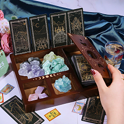 MDF Tarot Card Storage Box & Display Holders Stand&nbsp;DIY-WH0687-001