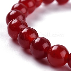 Dyed Natural Jade Beads Stretch Bracelets&nbsp;BJEW-G633-B