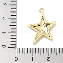 Rack Plating Brass Micro Pave Cubic Zirconia Pendants&nbsp;KK-L224-015G