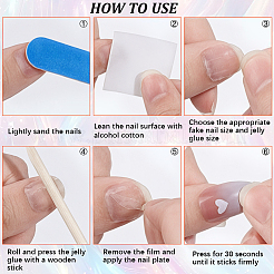 1 Bag Plastic Nail Art Stickers&nbsp;MRMJ-CP0001-57A