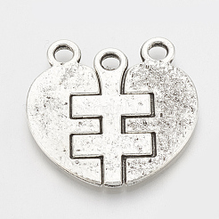 Tibetan Style Alloy Pendant Rhinestone Settings&nbsp;TIBE-N001-03AS-LF