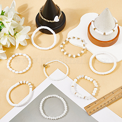 10Pcs 2 Styles Polymer Clay & Crystal Beads Cup Chain&nbsp;AJEW-CN0004-16