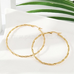201 Stainless Steel Hoop Earrings&nbsp;EJEW-Q026-16G-D