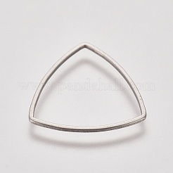 ステンレス鋼の連結リング  三角形  ステンレス鋼色  20.5x19.5x0.8mm  内径：18x18.5mm&nbsp;STAS-WH0014-15C
