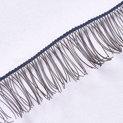 人形まつげストリップ  ドールアイメイクアップアクセサリー  人形用DIYクラフト作り  ブラック  195~200x8mm&nbsp;DIY-WH0166-07E