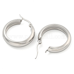 202 Stainless Steel Hoop Earrings&nbsp;X-EJEW-H003-38P-03