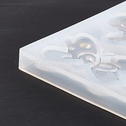 Diyの蝶の飾りのシリコーン金型  レジン型  UVレジン＆エポキシレジンのクラフト作り用  ホワイト  108x88.5x8mm  内径：12~29x38~45mm&nbsp;X-DIY-E055-20