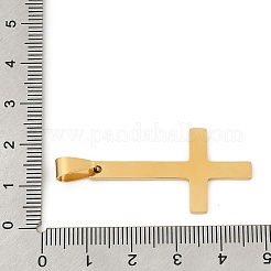 ステンレスペンダント201個  クロスチャーム  レーザー切断  18KGP本金メッキ  37x20.5x1.5mm  穴：7x4mm&nbsp;STAS-Q341-01A-G