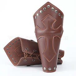 Adjustable Cowhide Cross Cord Bracelet&nbsp;AJEW-WH0342-87A