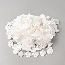 Polyester Lace Ribbon&nbsp;OCOR-WH0111-138G
