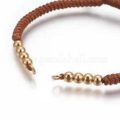 Nylon Cord Braided Bead Bracelets Making&nbsp;BJEW-F360-F09