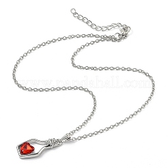 Alloy Resin Pendant Necklaces&nbsp;X-NJEW-B0003-04P