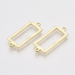 合金リンクコネクター  長方形  ライトゴールド  25.5x10.5x1.5mm  穴：1.2mm&nbsp;PALLOY-T067-96LG