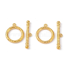 チベット風マンテル  鉛フリー＆カドミウムフリー＆ニッケルフリー  ゴールドカラー  リング：26x21mm  穴：2mm  バー：37mm  穴：2mm&nbsp;K093M012