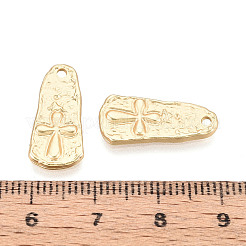 合金ペンダント  ティアドロップ＆クロス  カドミウムフリー＆鉛フリー  マットゴールドカラー  19.5x9x1.5mm  穴：1.5mm&nbsp;PALLOY-N179-20MG