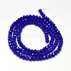 Faceted Rondelle Glass Beads Strands&nbsp;GLAA-I033-4mm-24
