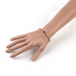 Nylon Thread Braided Bead Bracelets&nbsp;BJEW-JB04013-M