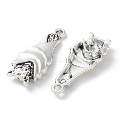 合金のチベット風チャーム  ハロウィンバット  アンティークシルバー  27.5x12x4mm  穴：1.8mm&nbsp;X-TIBE-B002-02AS