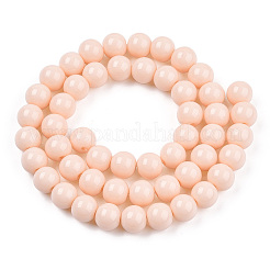 Opaque Solid Color Glass Beads Strands&nbsp;X-GLAA-T032-P8mm-09