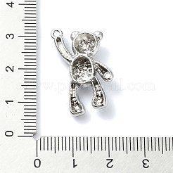 Rack Plating Alloy with Rhinestone Pendants&nbsp;FIND-Z051-06P-01