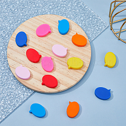14Pcs 7 Colors Speech Bubble Silicone Tennis Racquet Dampener&nbsp;AJEW-FH0004-58