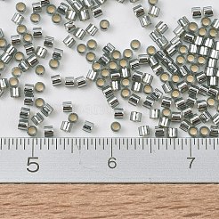 MIYUKIデリカビーズ小  シリンダー  日本製シードビーズ  15/0  （dbs0048)シルバーライニングライトグレー  1.1x1.3mm  穴：0.7mm  約175000個/袋  50 G /袋&nbsp;SEED-X0054-DBS0048