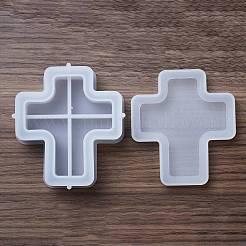 DIYキャンドル作り  レジン型  UVレジン用  エポキシ樹脂工芸品作り  ホワイト  クロス  112x102x30.5mm  内径：102.5mm&nbsp;SIMO-M045-10