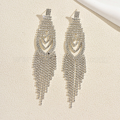 Brass Rhinestone Chandelier Earrings for Women&nbsp;TS9607