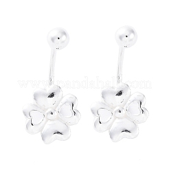 S999 Fine Silver Stud Earrings&nbsp;EJEW-F356-01S