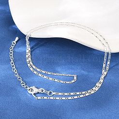 2MM Brass Mariner Link Chain Necklaces for Men Women&nbsp;NJEW-L012-07S