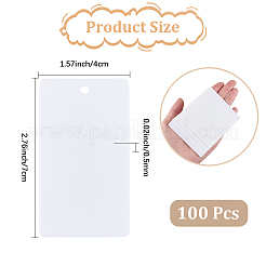 100Pcs Rectangle PP Plastic Price Tags&nbsp;CDIS-SP0001-39