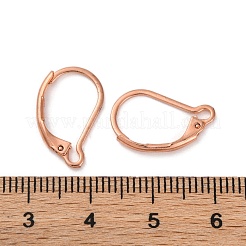 304ステンレススチールフレンチフックピアス金具  ローズゴールド本金メッキ  16.5x10x2mm  ピン：1mm&nbsp;STAS-K233-04RG