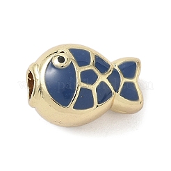 Brass Enamel Beads&nbsp;KK-K368-18G